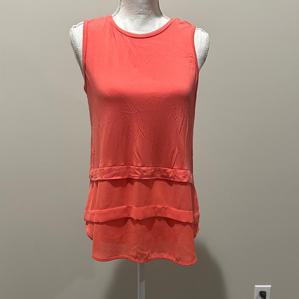 Michael Kors Coral Sleeveless Tank Top